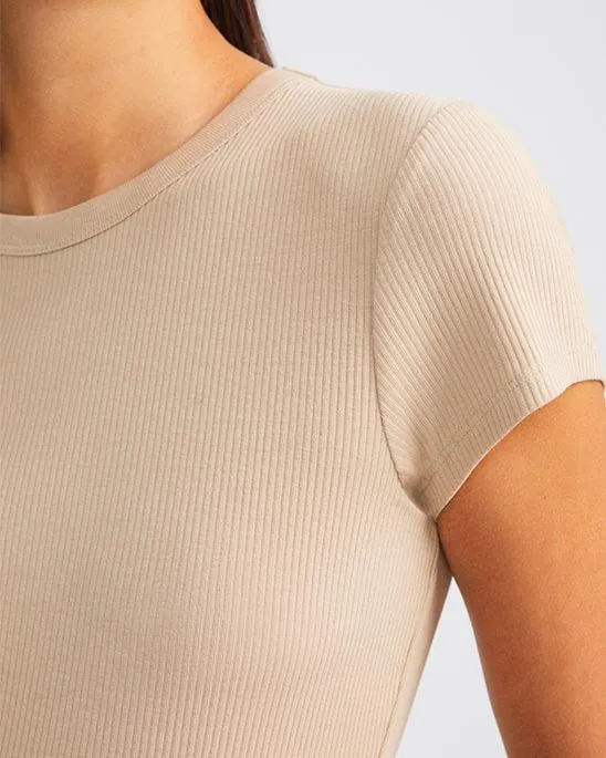 Filippa K fine rib t-shirt on Good Garms